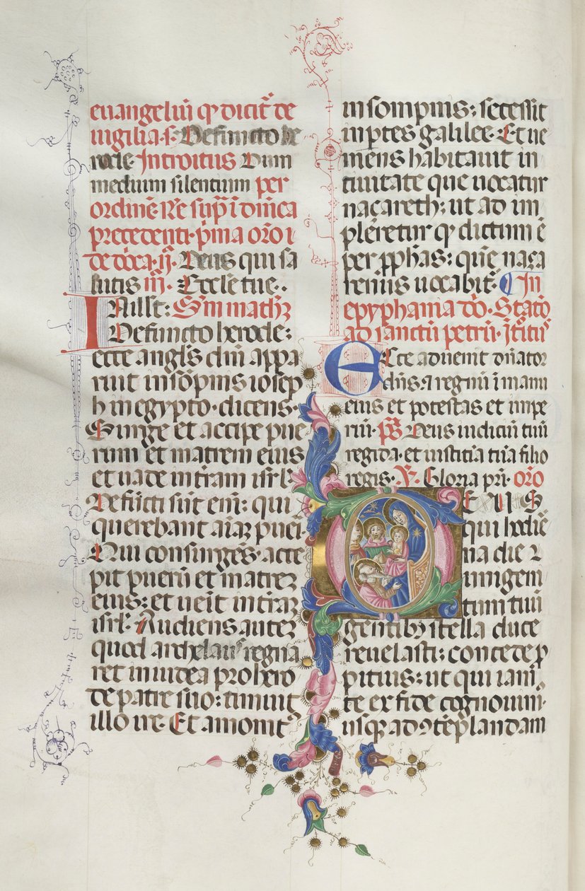 Missaal: Fol. 30v: Aanbidding der Wijzen, 1469 door Bartolomeo Caporali