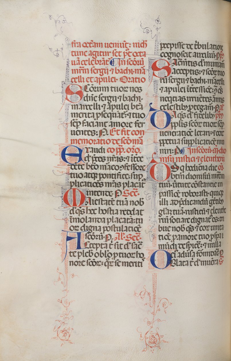 Missaal: Fol. 319v: St. Franciscus & Volledige Mis van St. Franciscus, 1469 door Bartolomeo Caporali
