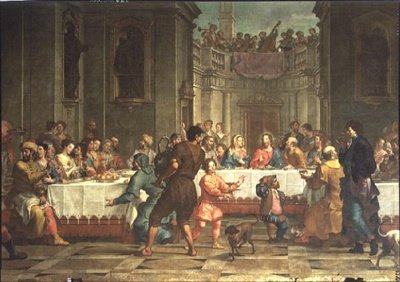 Bruiloftsfeest te Kana door Bartolomeo Litterini