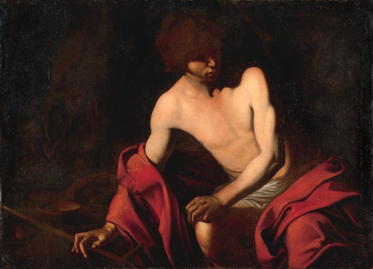 Italiaans: San Giovanni Battista St Johannes de Doper door Bartolomeo Manfredi