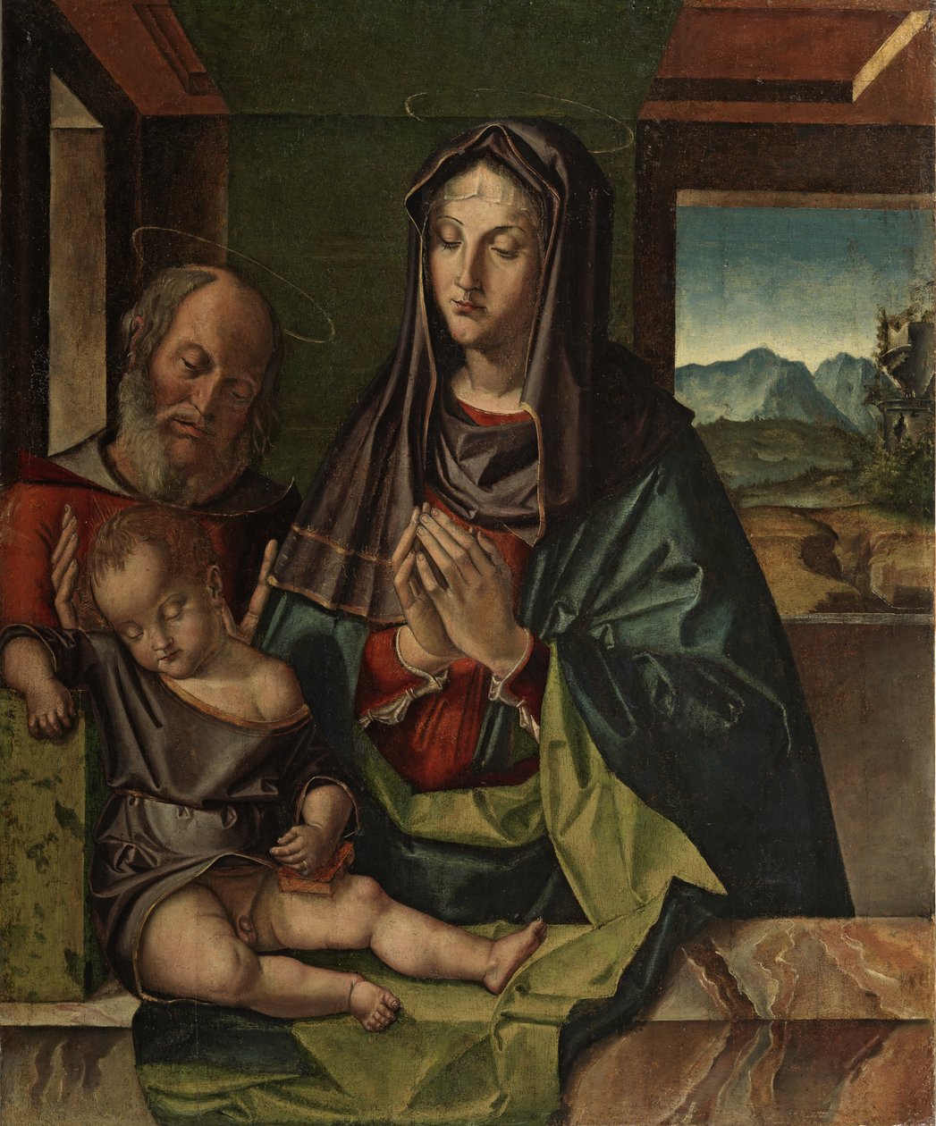 Heilige Familie, ca. 1500 door Bartolomeo Montagna
