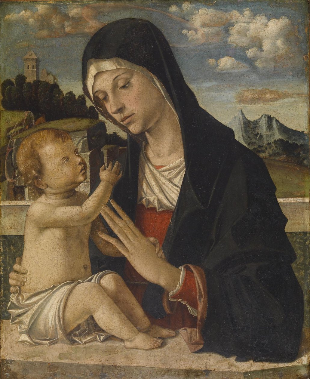 Madonna met Kind door Bartolomeo Montagna
