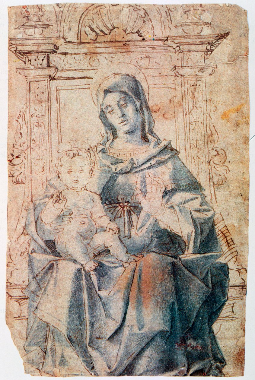 De Maagd en het Kind, c1470-1523 door Bartolomeo Montagna