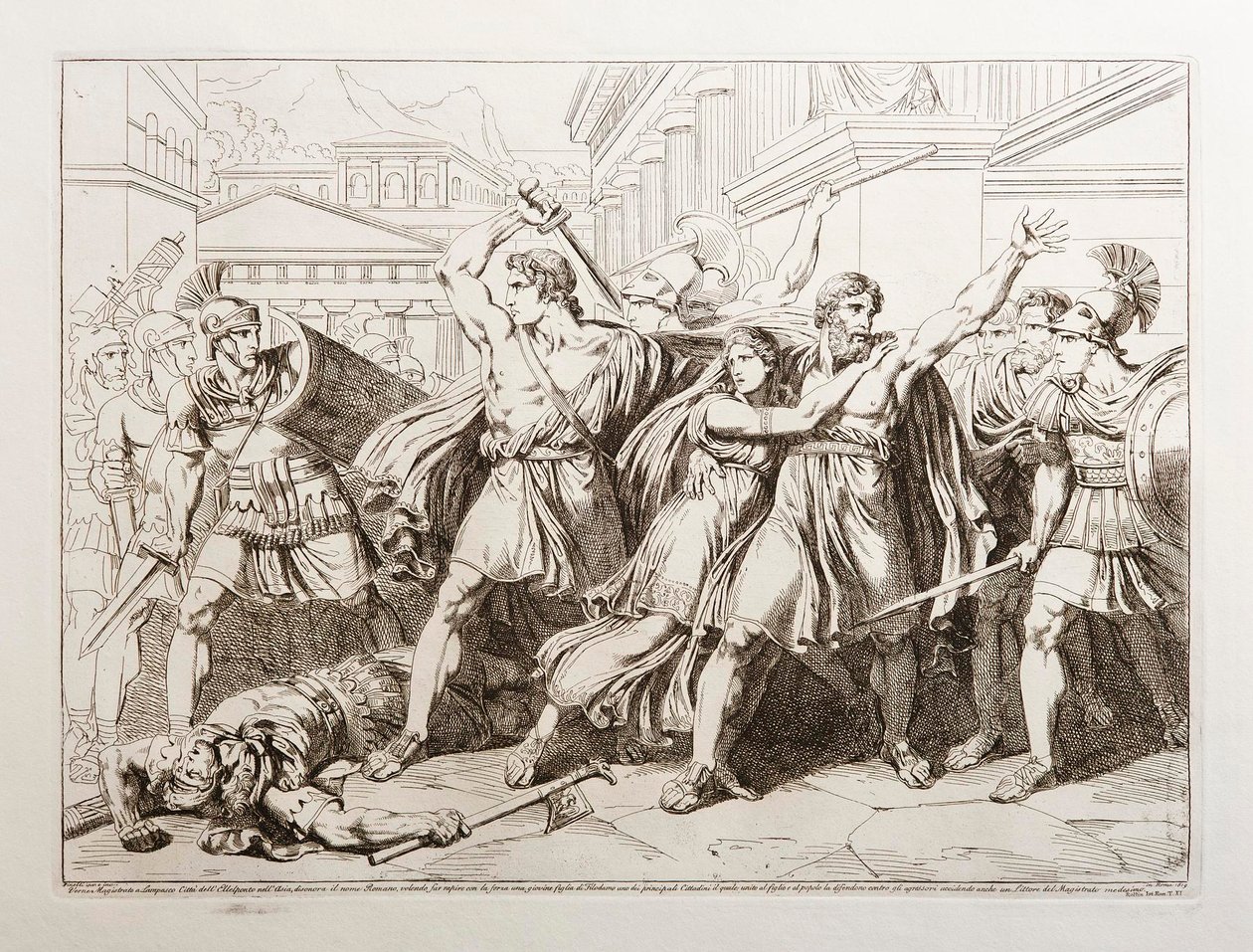Zonder titel door Bartolomeo Pinelli