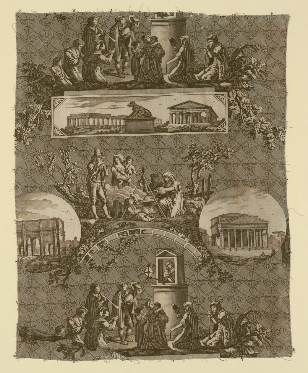Le Romain (De Romein) (Meubelstof) door Bartolomeo Pinelli