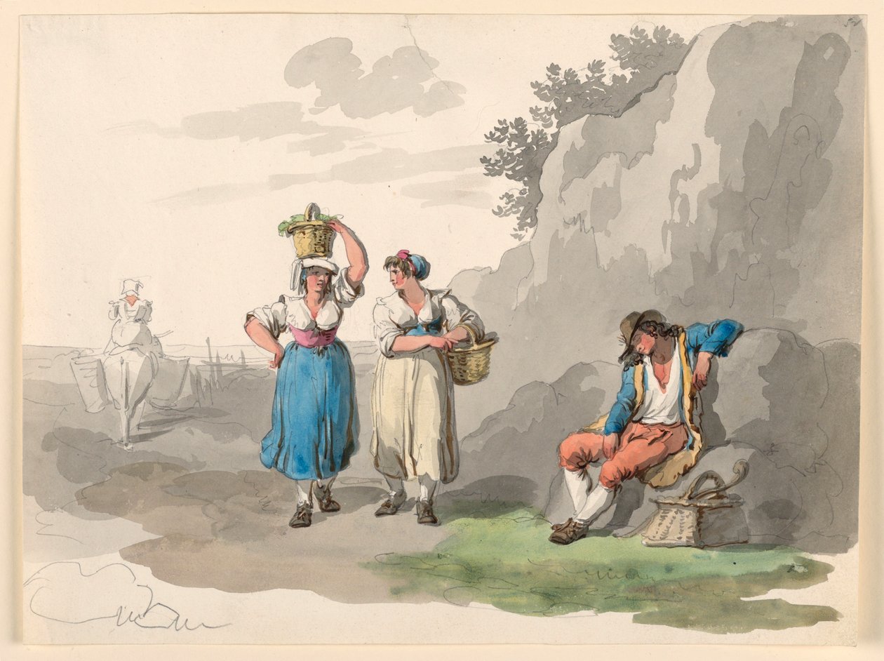 Terug van de Wijnoogst door Bartolomeo Pinelli