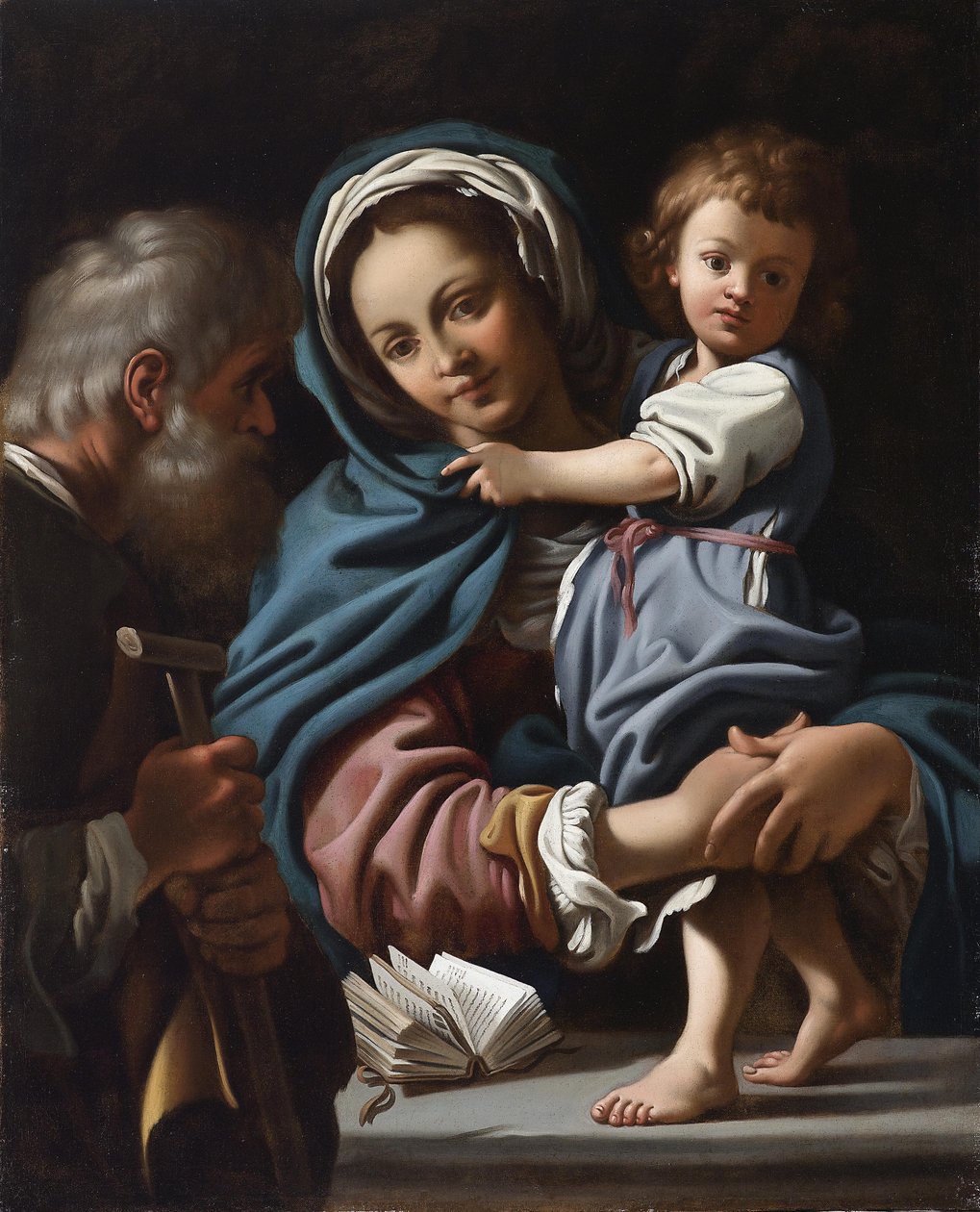 De Heilige Familie door Bartolomeo Schedoni
