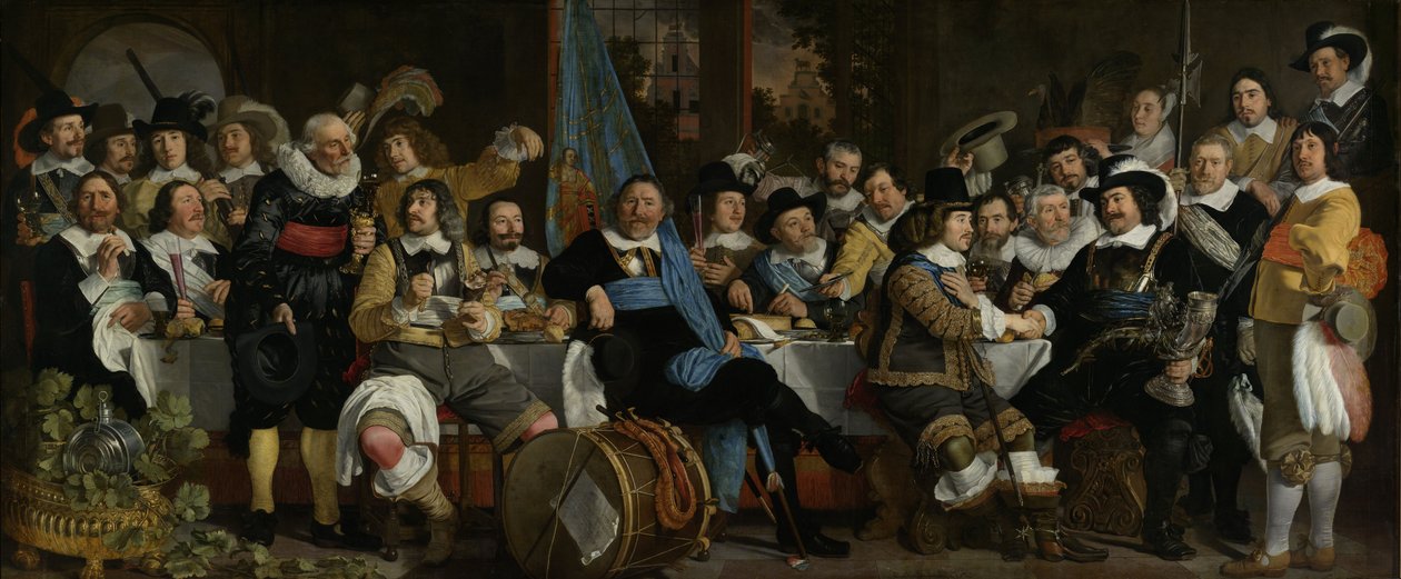 Banket van het Kruisbooggilde ter Viering van het Verdrag van Munster, 1648 door Bartolomeus van der Helst