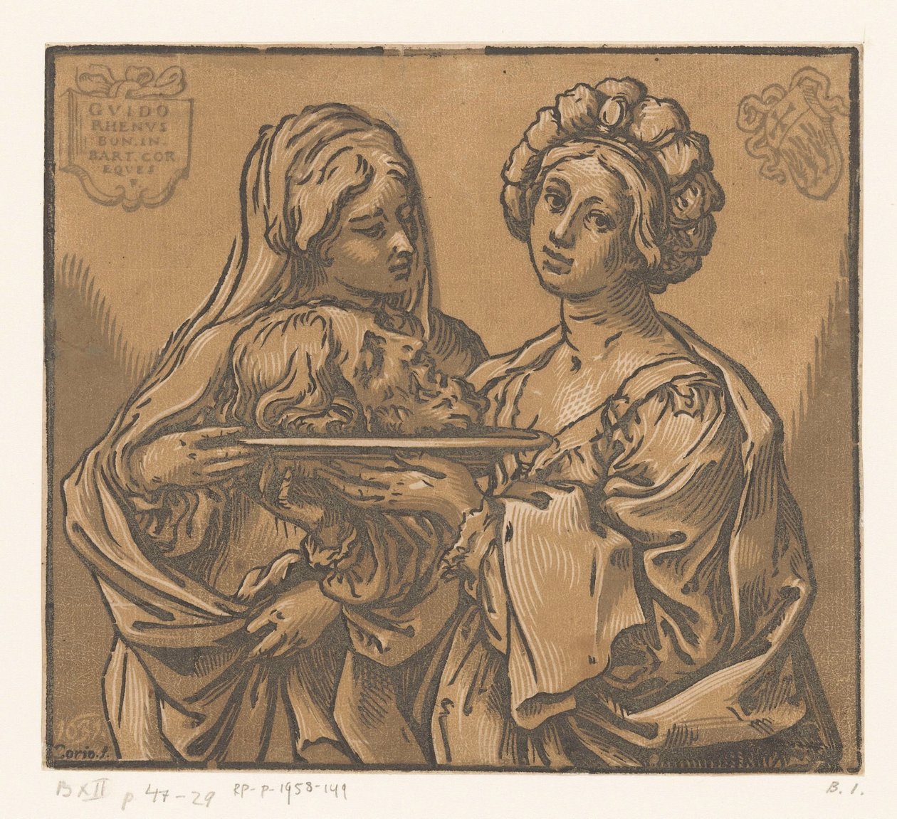 Herodias en Salome met het hoofd van Johannes de Doper door Bartolommeo Coriolano