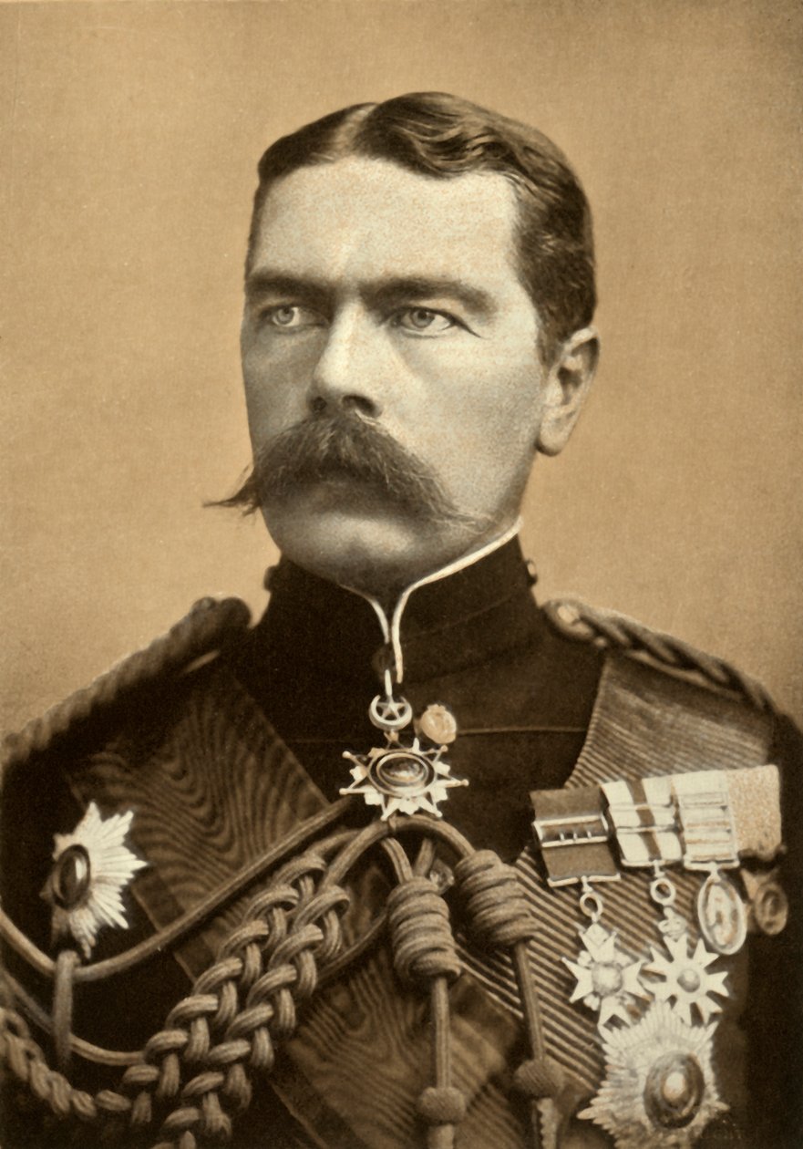 Generaal-majoor Lord Kitchener van Khartoum, 1900 door Bassano Ltd