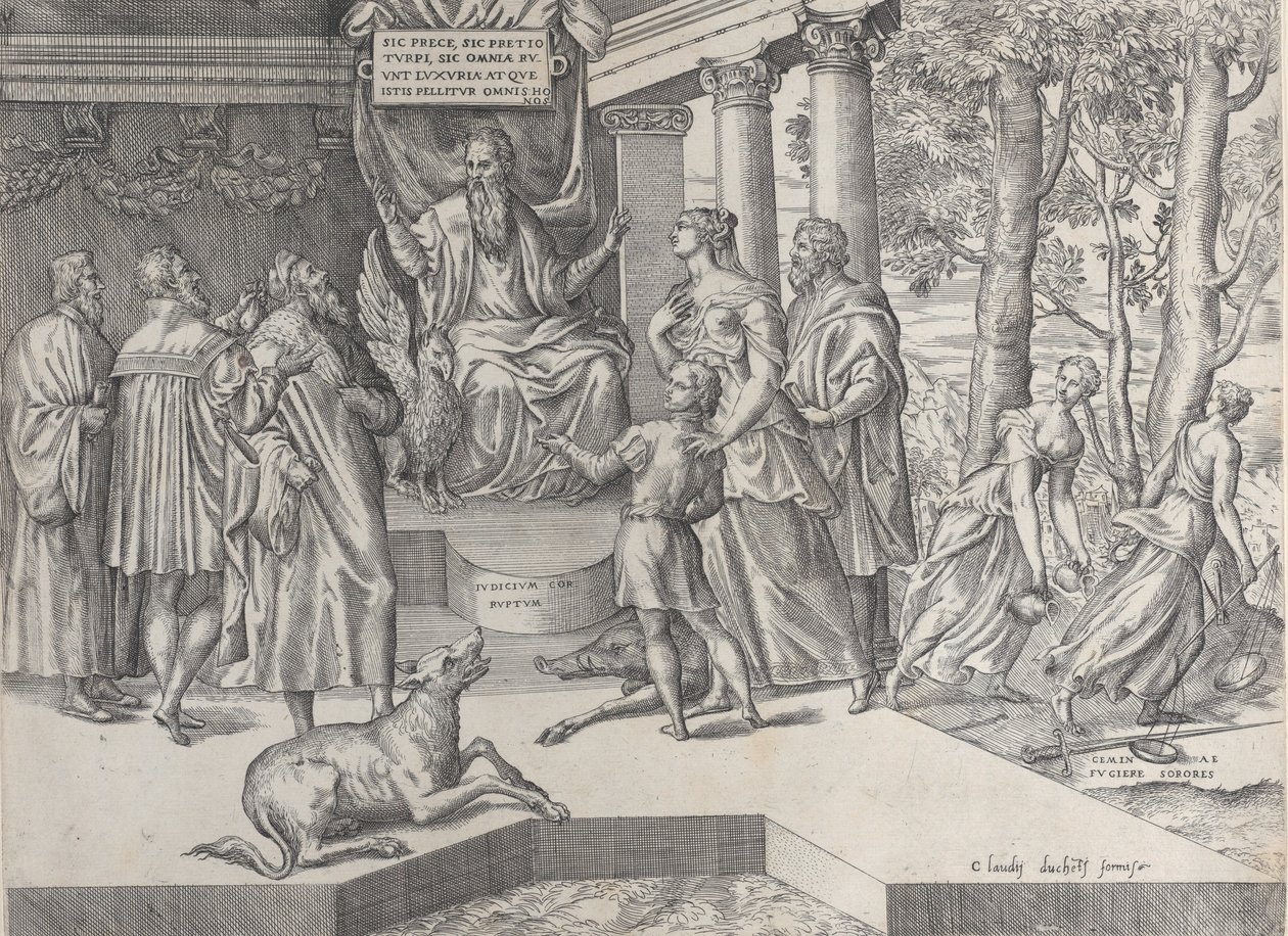 De corrupte rechter, 1565-73 door Battista del Moro