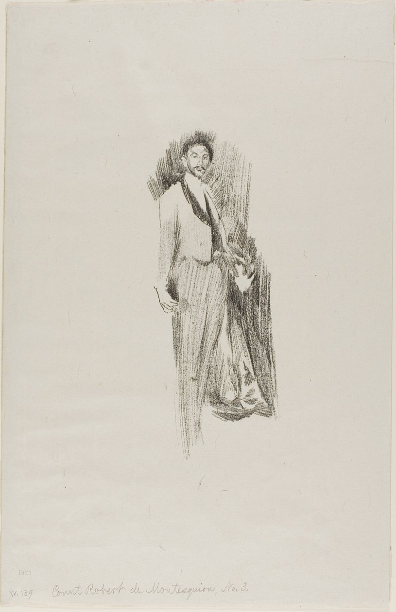 Graaf Robert de Montesquiou door Beatrix Godwin Whistler