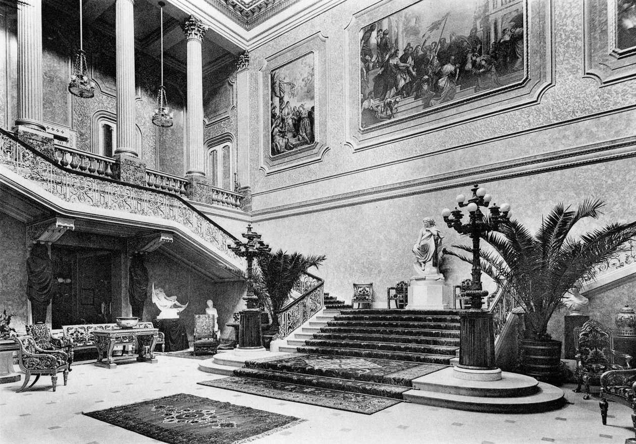 De grote zaal, Stafford House, 1908 door Bedford Lemere and Company