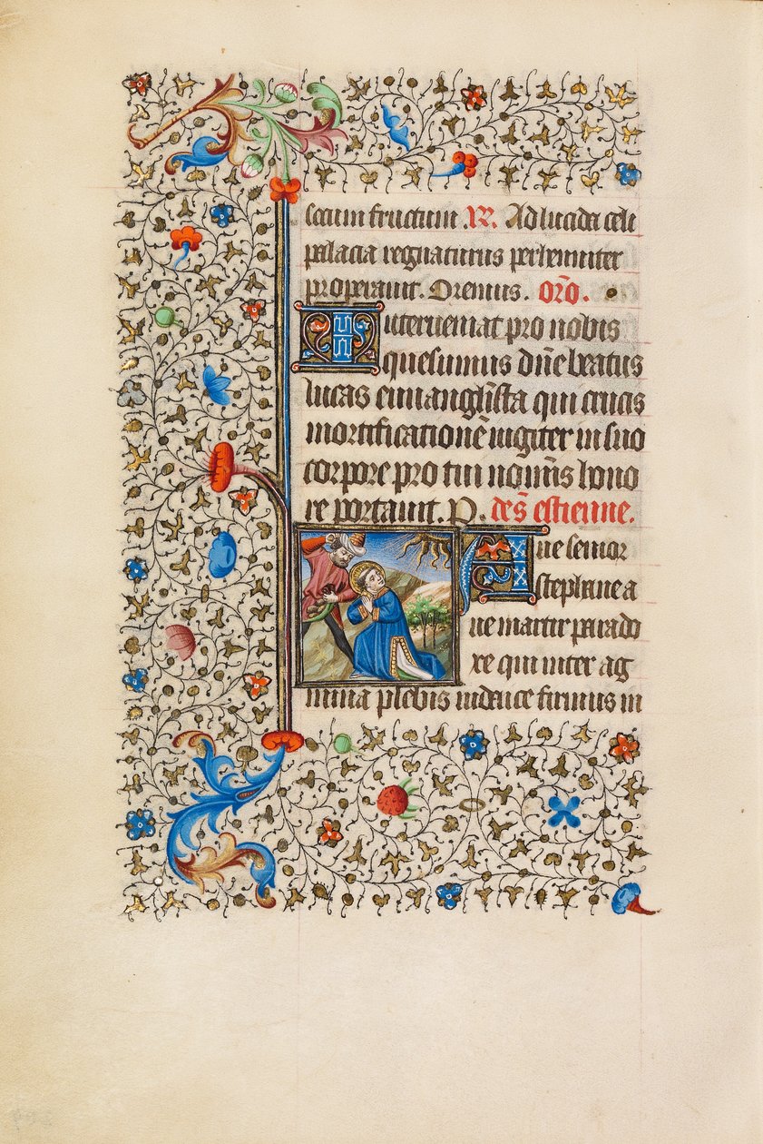 De steniging van Stefanus door Bedford Master