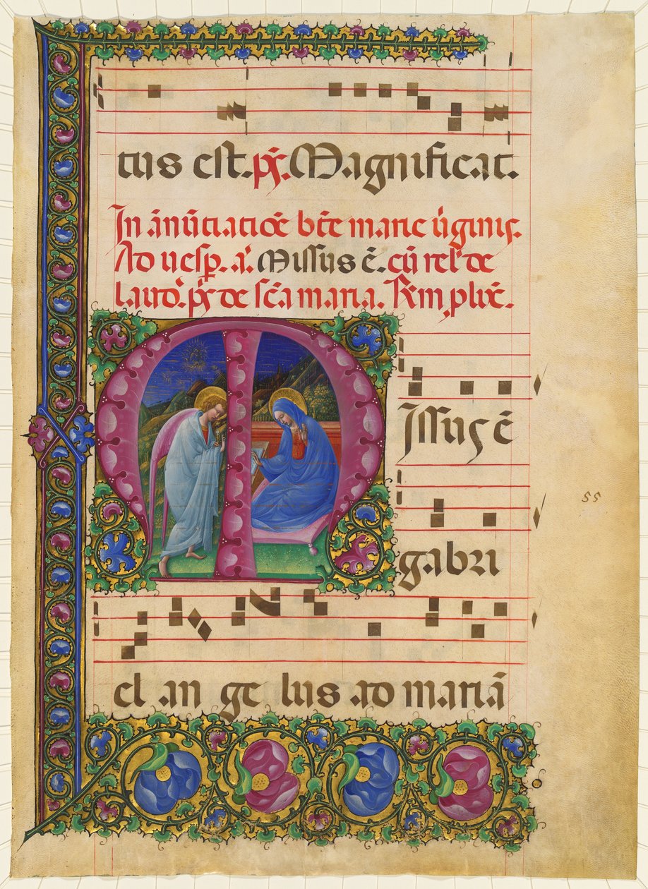 De Aankondiging aan de Maagd door Belbello da Pavia