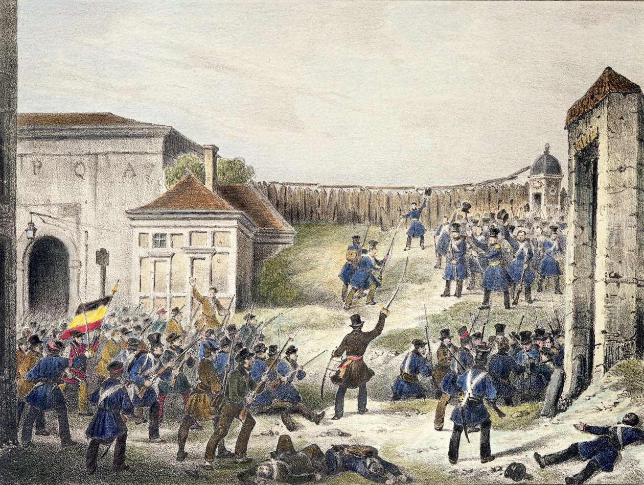 Antwerpen: De Laatste aanval van Nederlandse troepen, 27 oktober 1830 door Belgian School