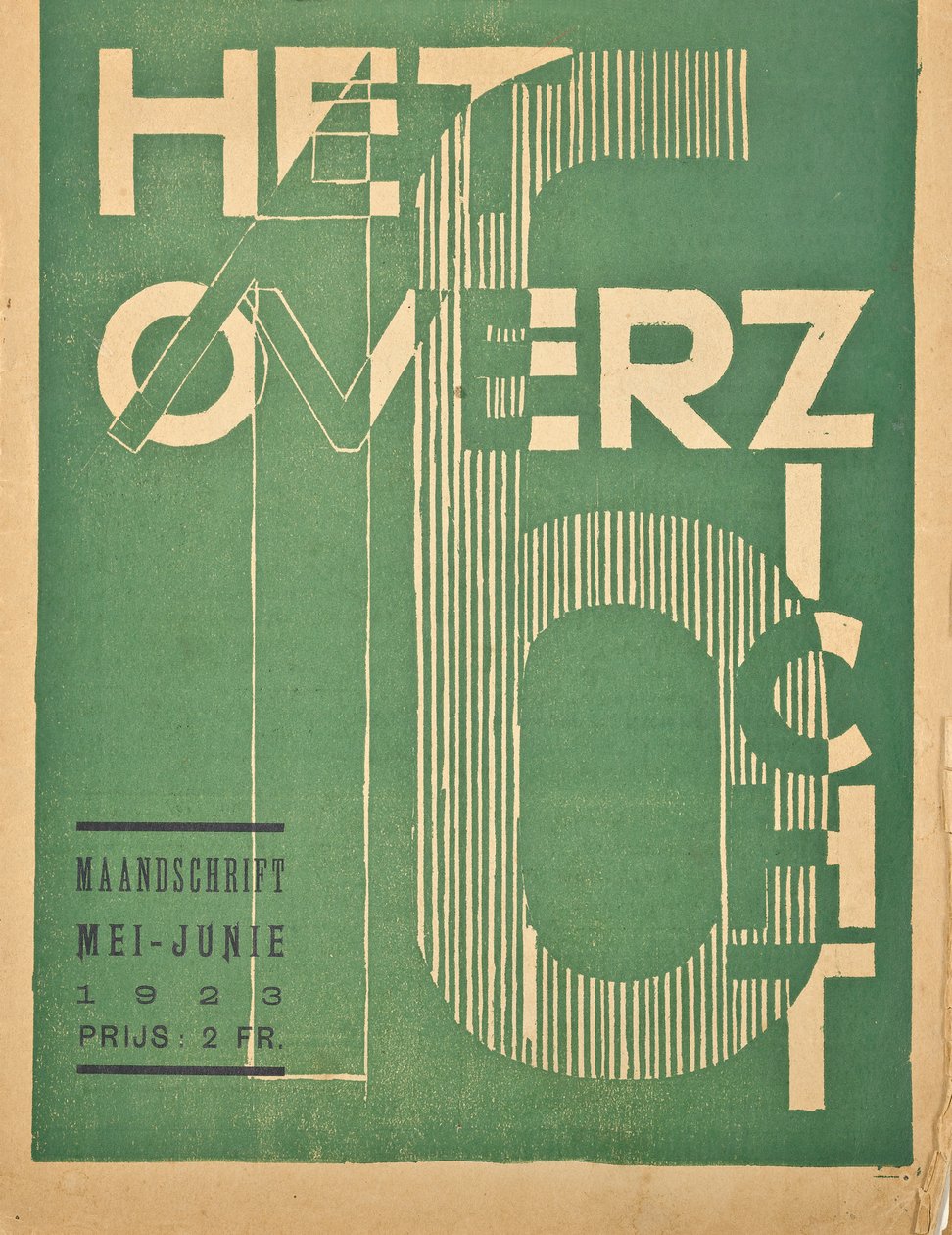 Omslag voor een nummer van 1923 van het tijdschrift "Het Overzicht", 1923 door Belgian School