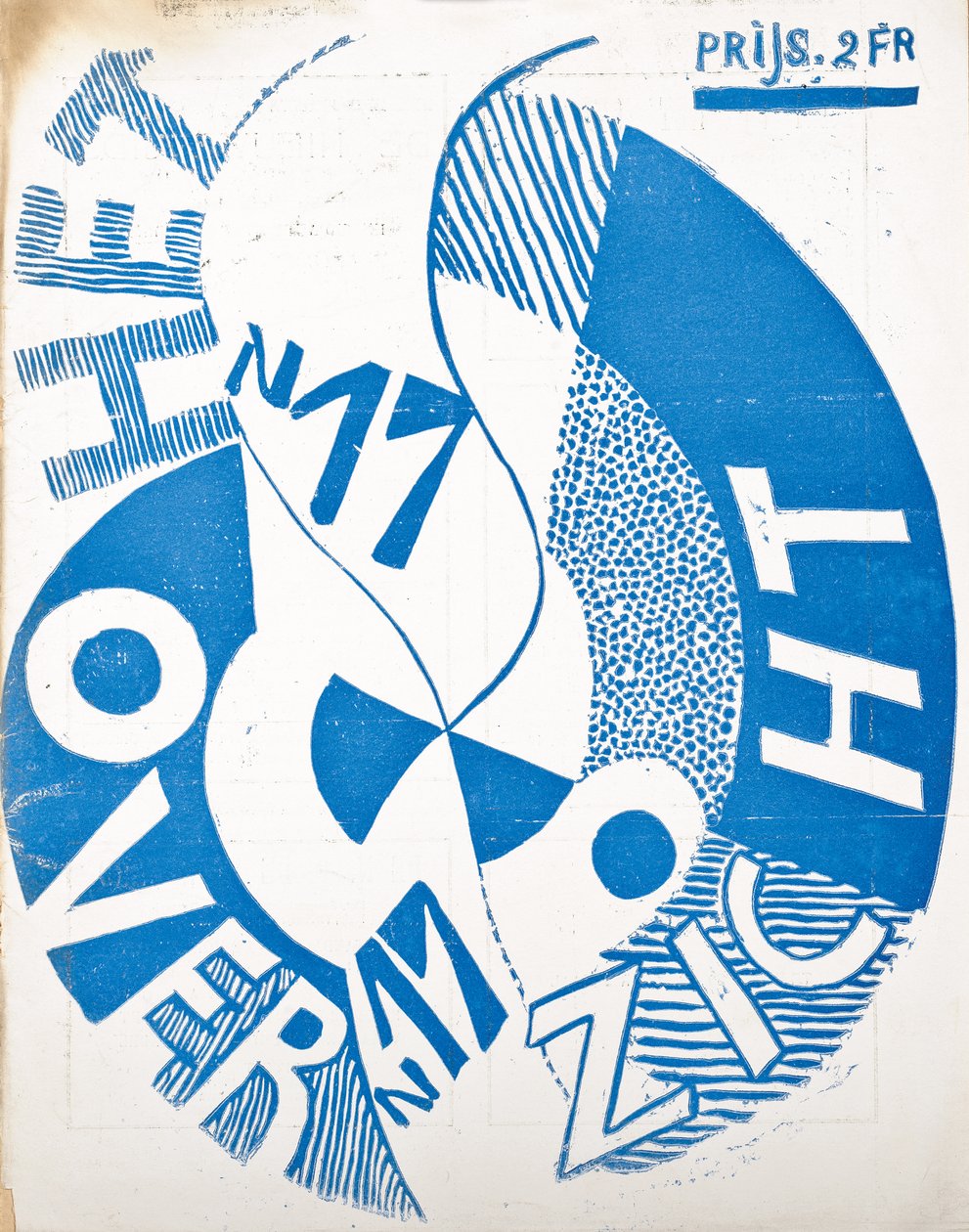Omslag voor het tijdschrift "Het Overzicht", ca. 1922-1925 door Belgian School