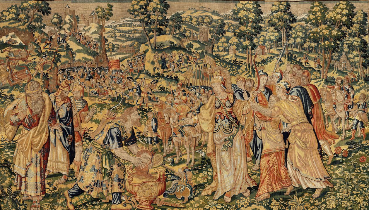 Verhaal van Cyrus II de Grote, ca. 1590 door Belgian School