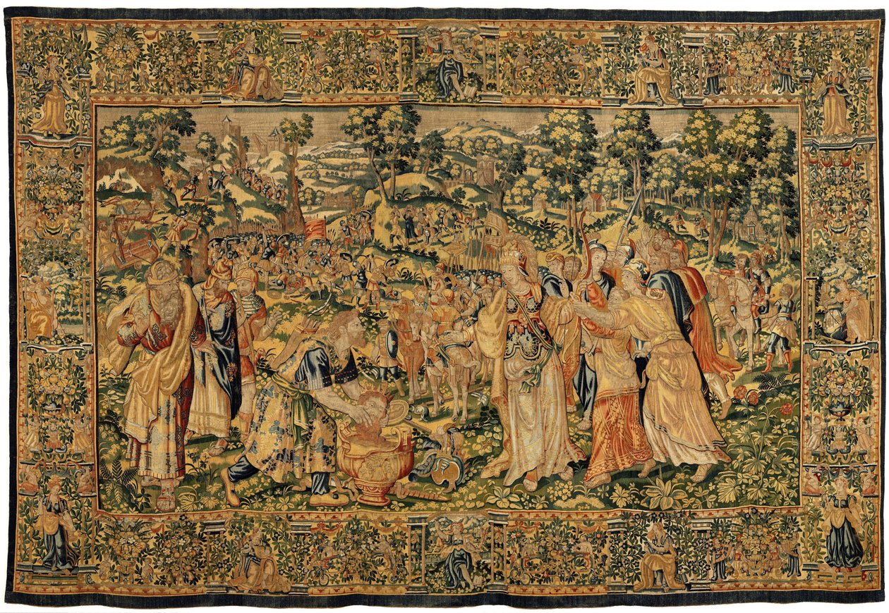 Verhaal van Cyrus II de Grote, ca. 1590 door Belgian School