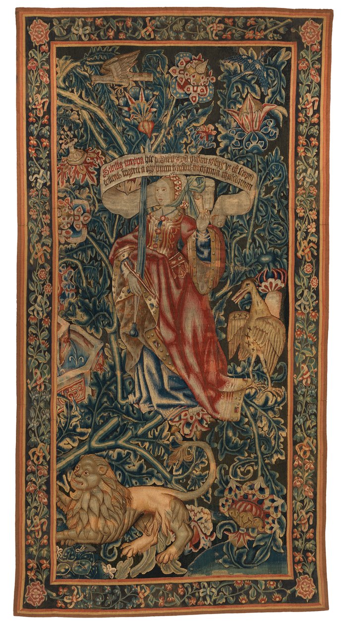 Tapijt, Sibylla Europa (een van een set van zes Sibyllen genaamd 