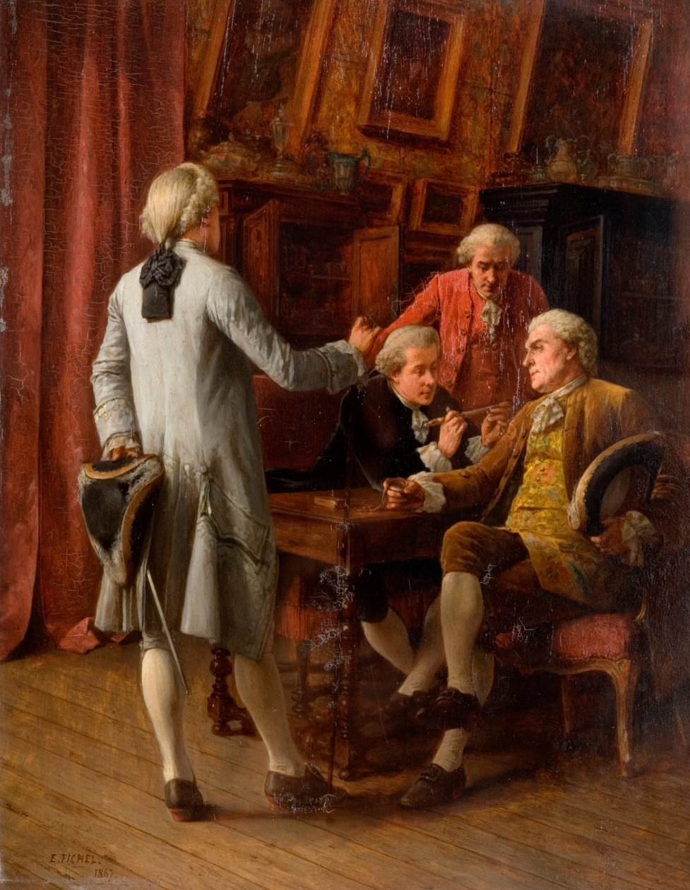 De Kenners, 1867 door Benjamin Eugene Fichel