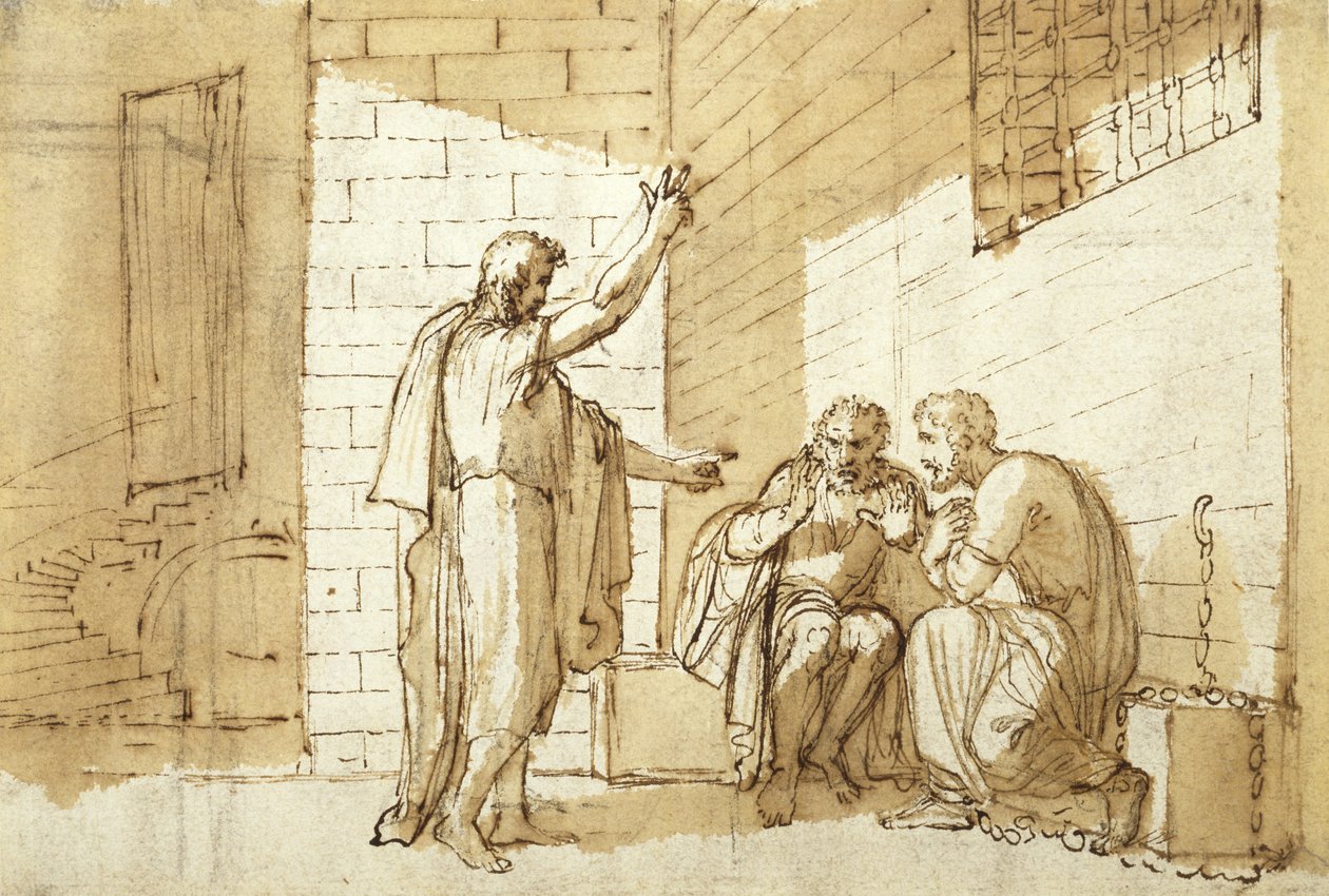 Bekering van Onesimus, ca. 1780 door Benjamin West