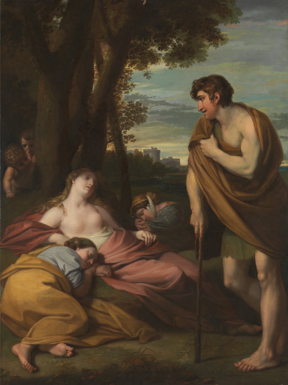 Cymon en Iphigenia door Benjamin West