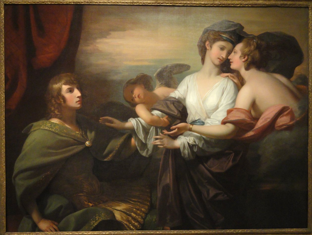 Helen naar Parijs gebracht door Benjamin West