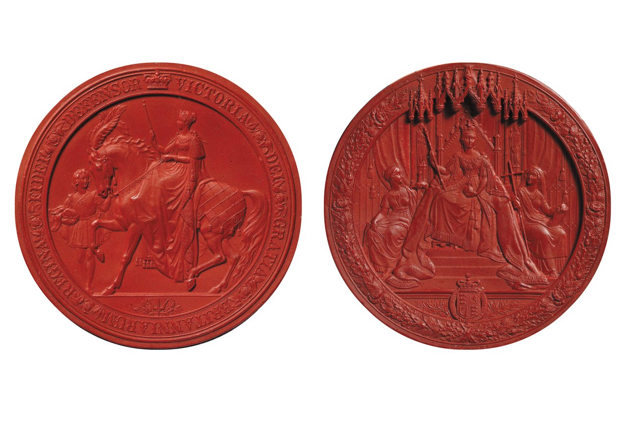 Eerste Grote Zegel van Koningin Victoria, ca. 1838 door Benjamin Wyon
