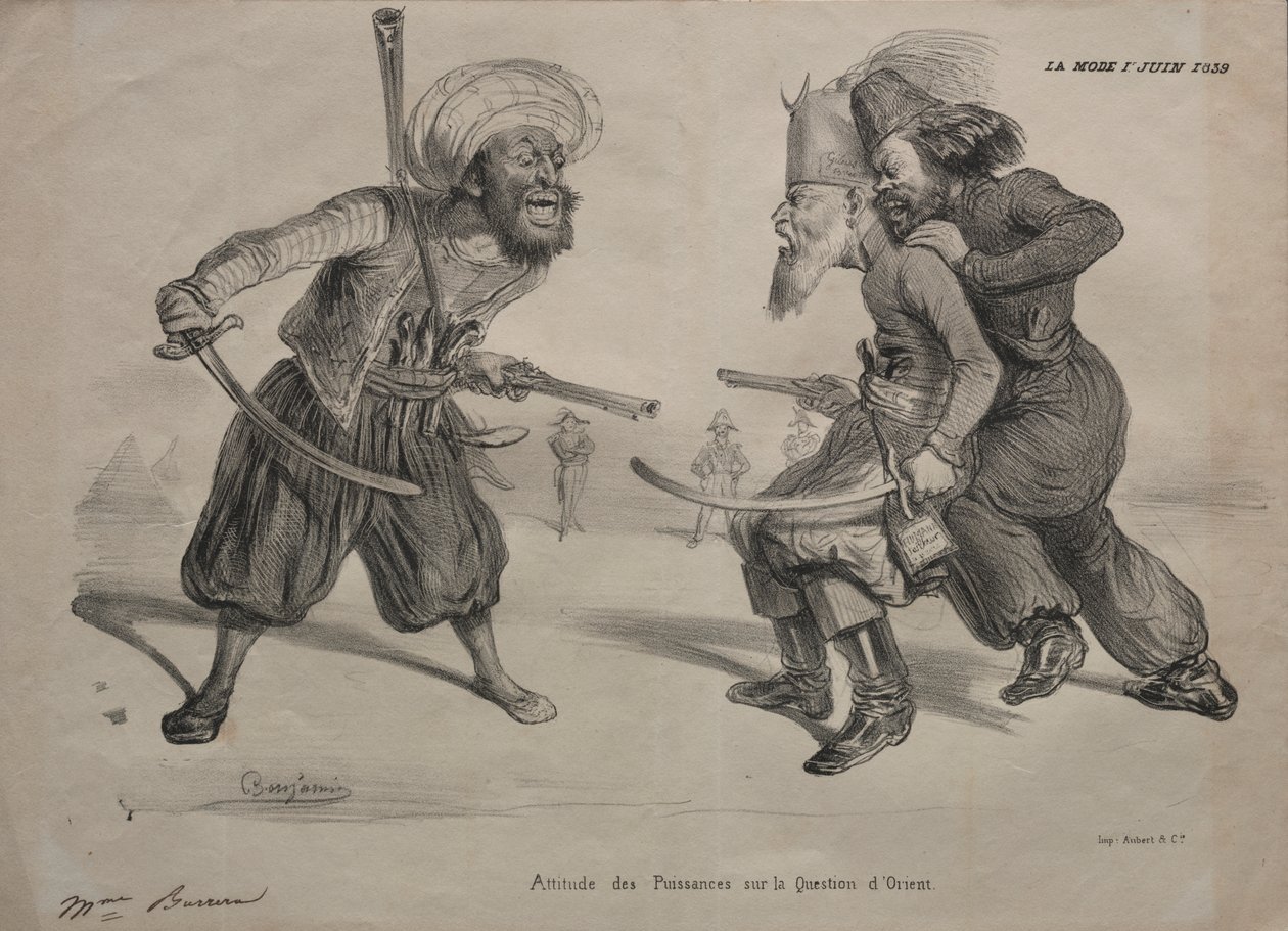 Posities van Macht over de Kwestie van het Oosten door Benjamin (Benjamin Roubaud)