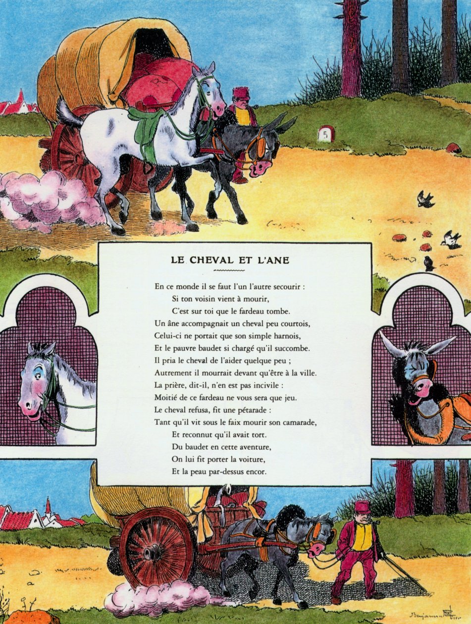 Het Paard en de Ezel, illustratie uit 