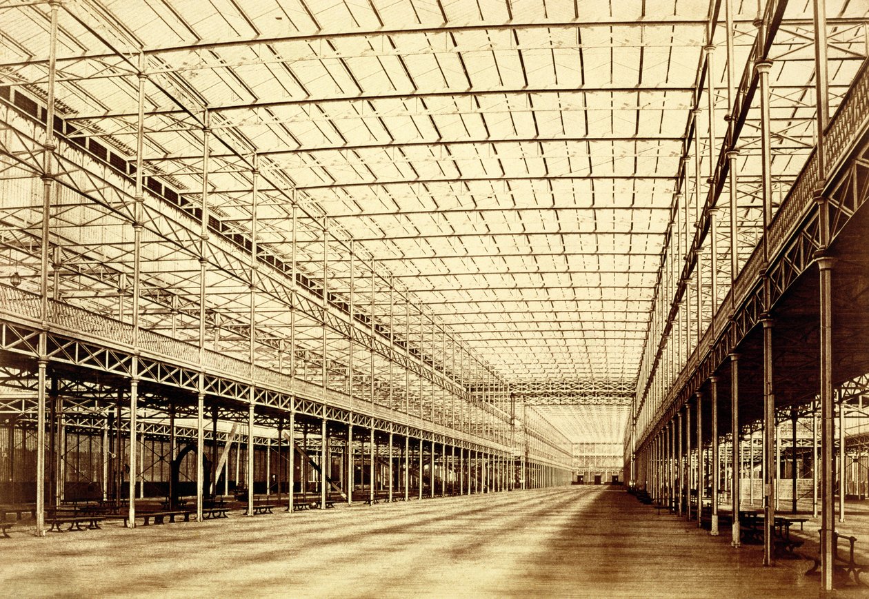 Het schip in Crystal Palace, Hyde Park, maart 1852 door Benjamin Brecknell Turner