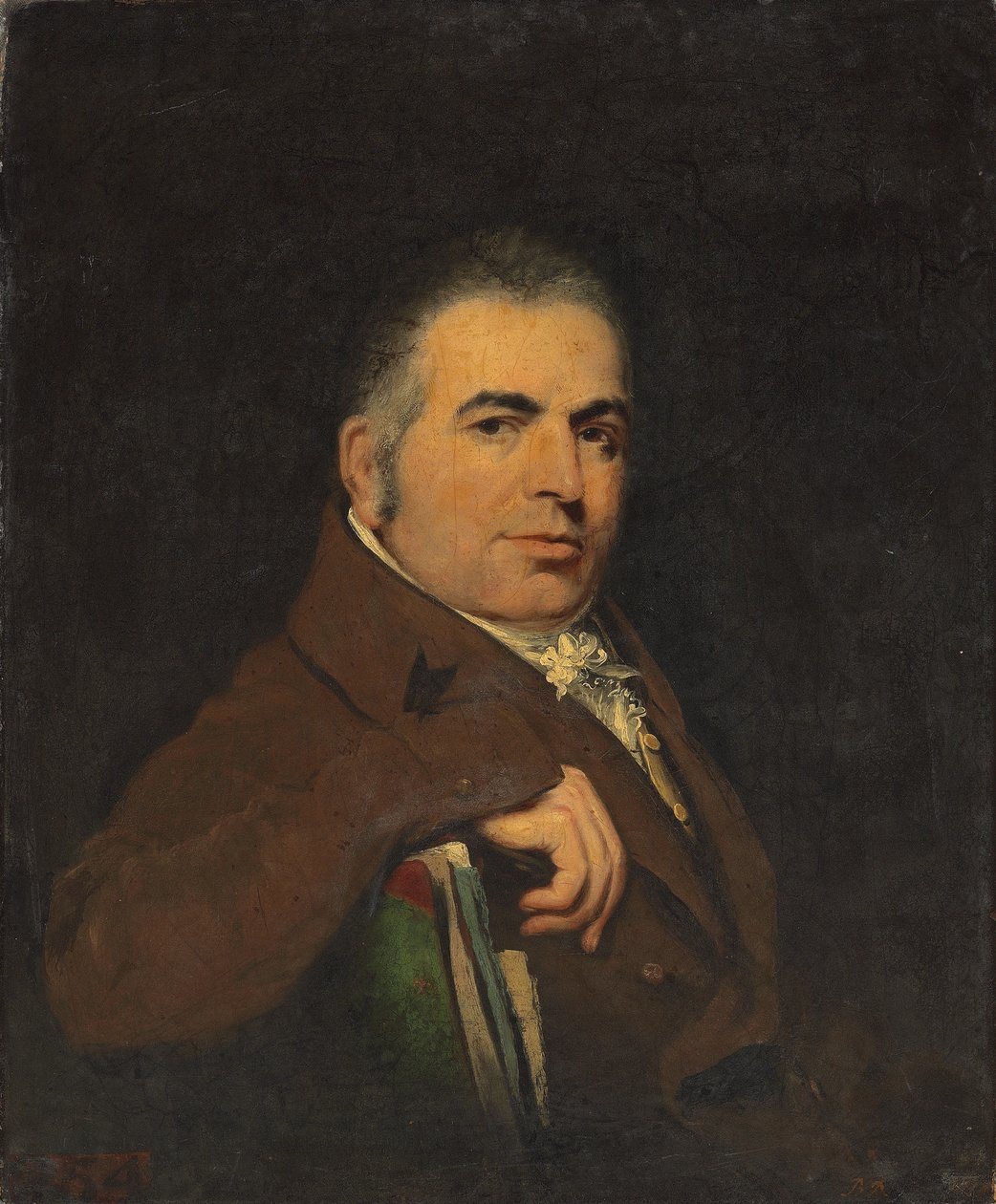 Portret van een kunstenaar door Benjamin Duterrau