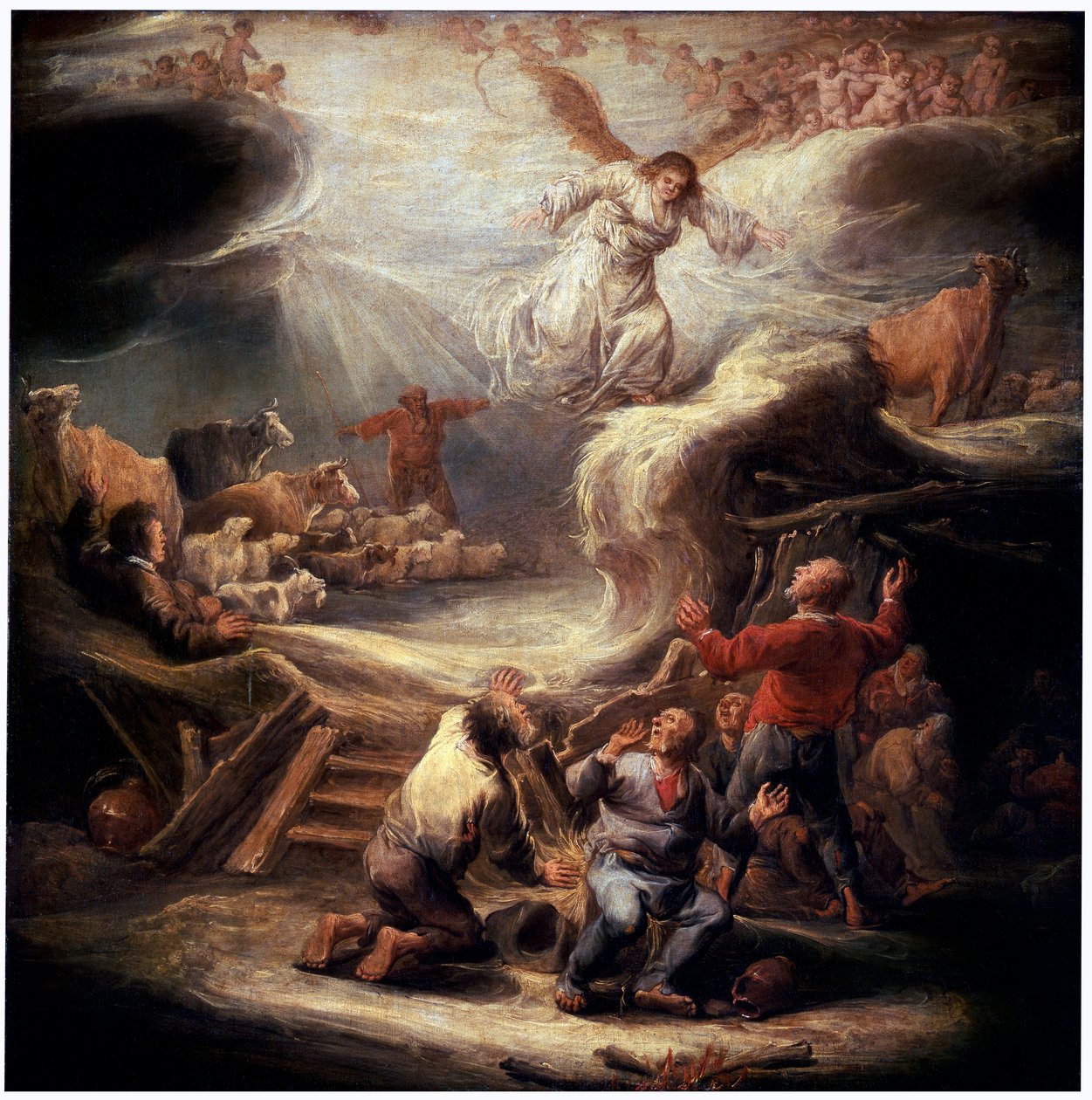 De Aankondiging aan de Herders, 17e eeuw door Benjamin Gerritz Cuyp