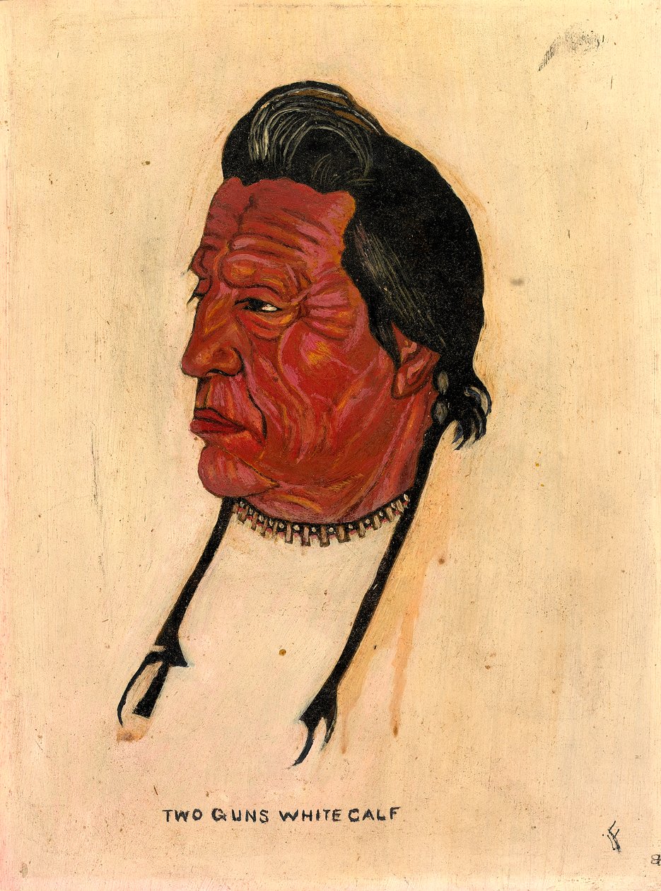 Two Guns White Calf, n.d. door Benjamin H. Frayser