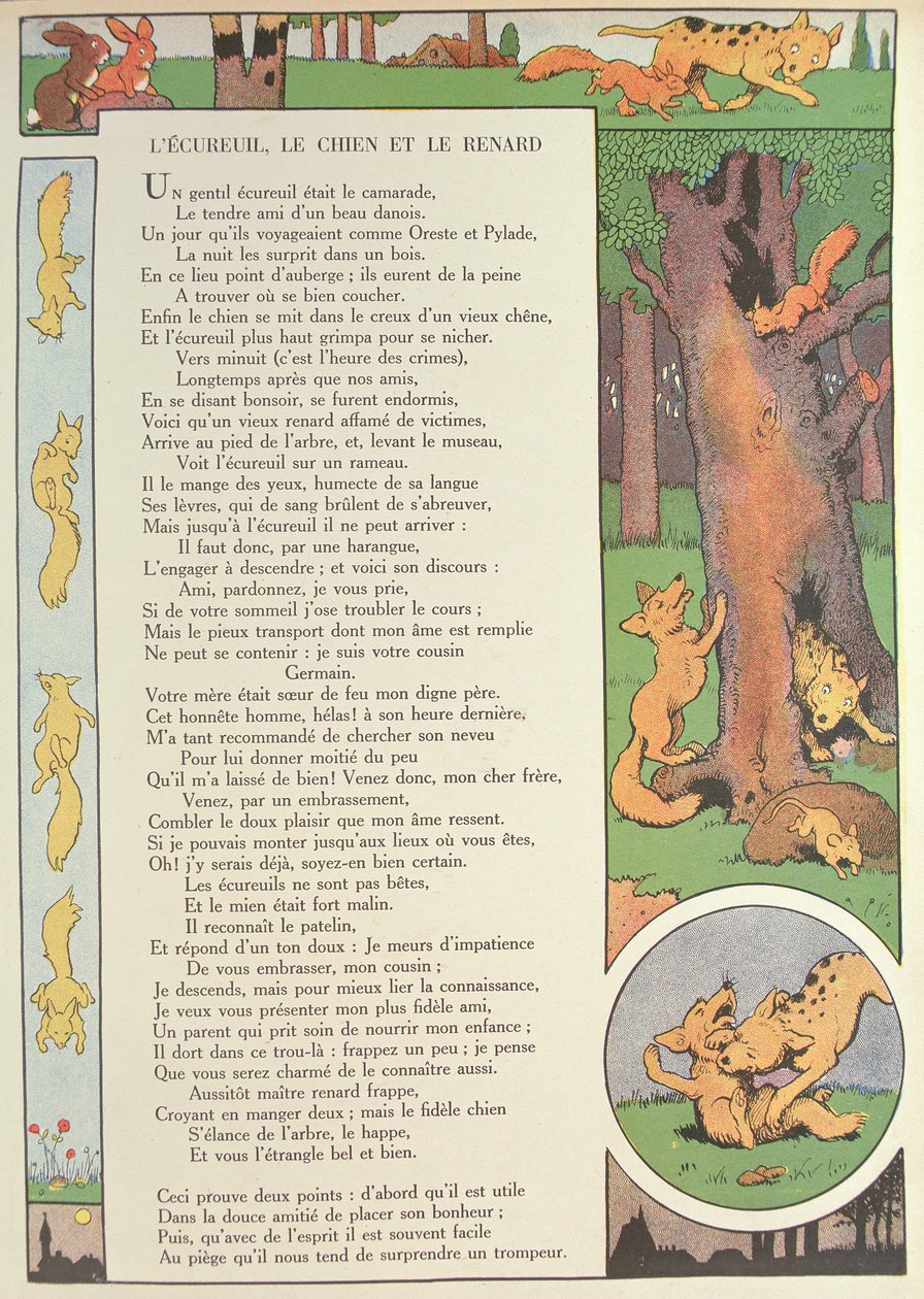 De Eekhoorn, de hond en de vos, uit 