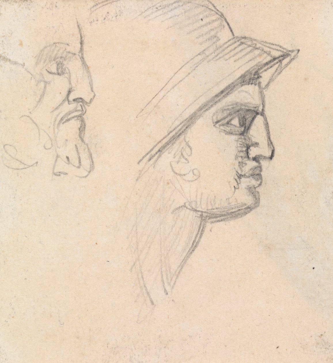 Studie van mannelijke hoofden door Benjamin Robert Haydon