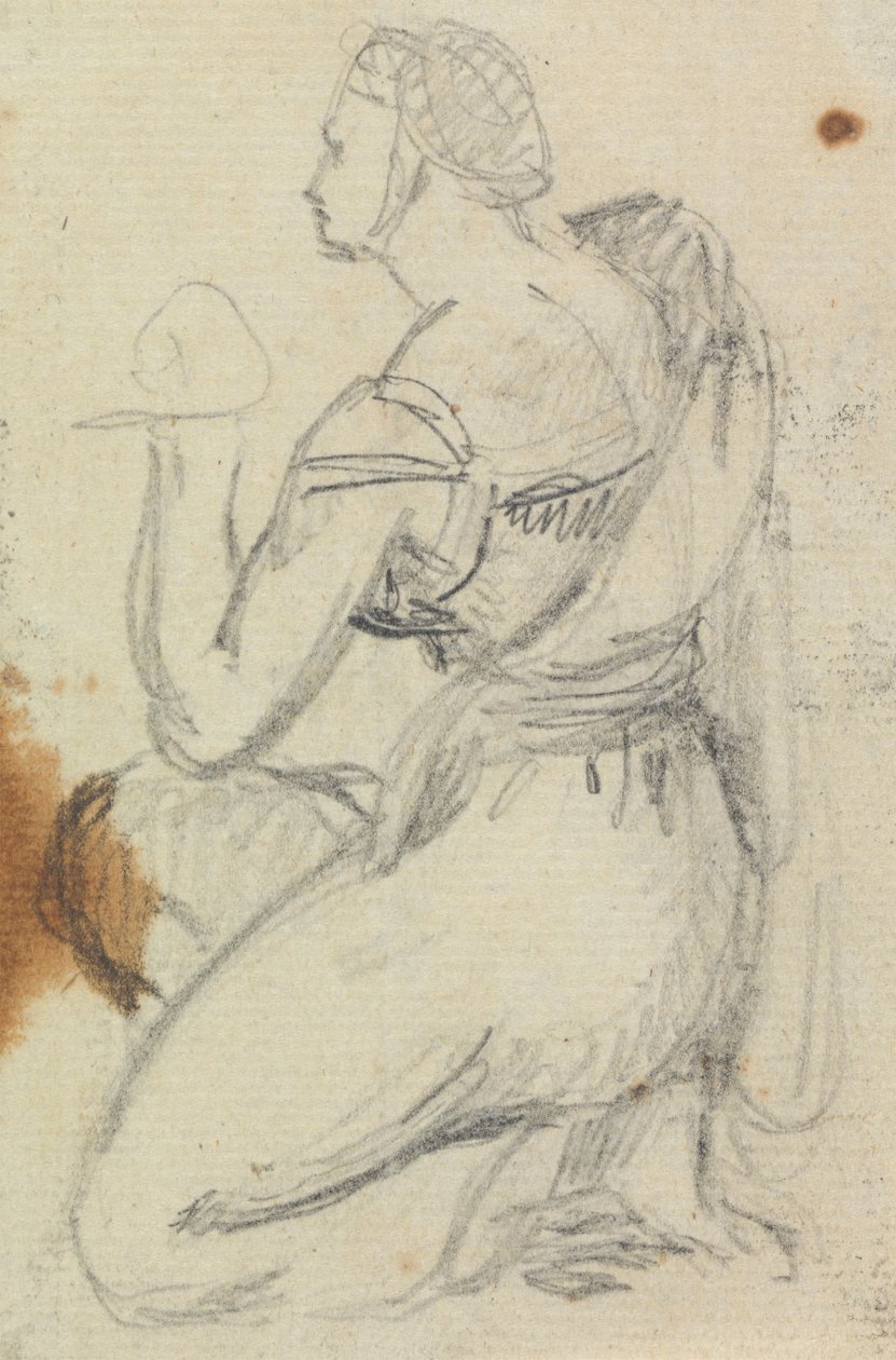 Studie van een Knielende Vrouw door Benjamin Robert Haydon