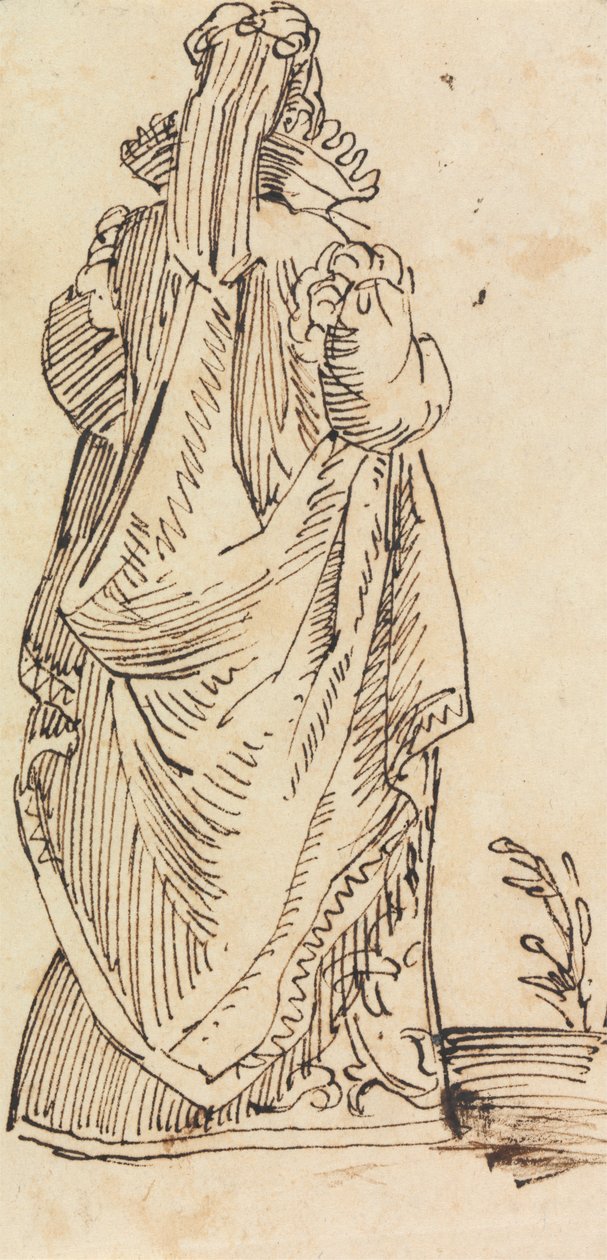 Studie van een vrouw, achteraanzicht door Benjamin Robert Haydon