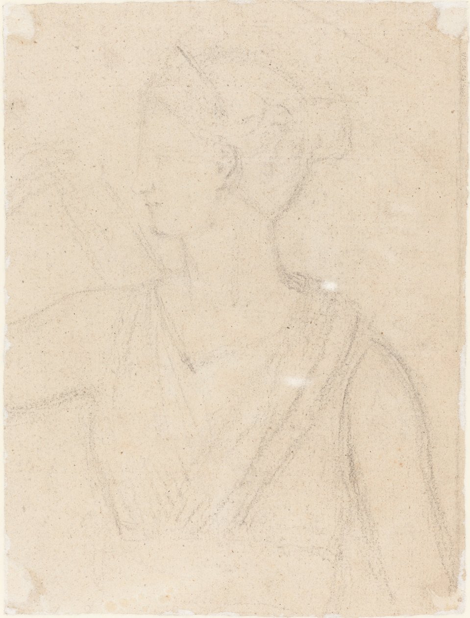Studie van het Standbeeld van Diana in het Vaticaan (verso) door Benjamin Robert Haydon