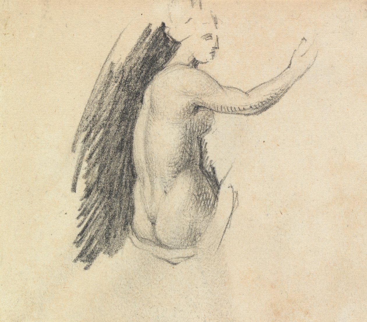 Studie van de Achterkant van een Naaktfiguur door Benjamin Robert Haydon