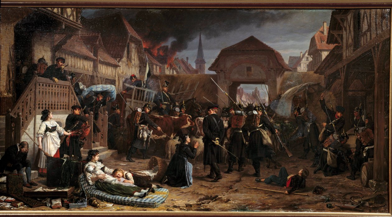 Oorlog van 1870: De vorderingen in Reichshoffen door Benjamin Ullmann