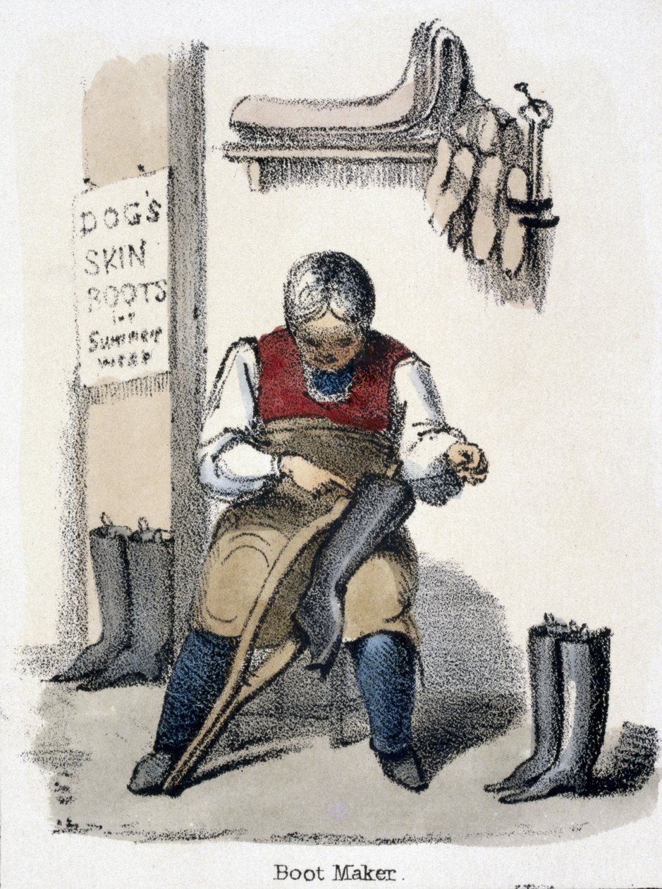 De schoenmaker, uit 