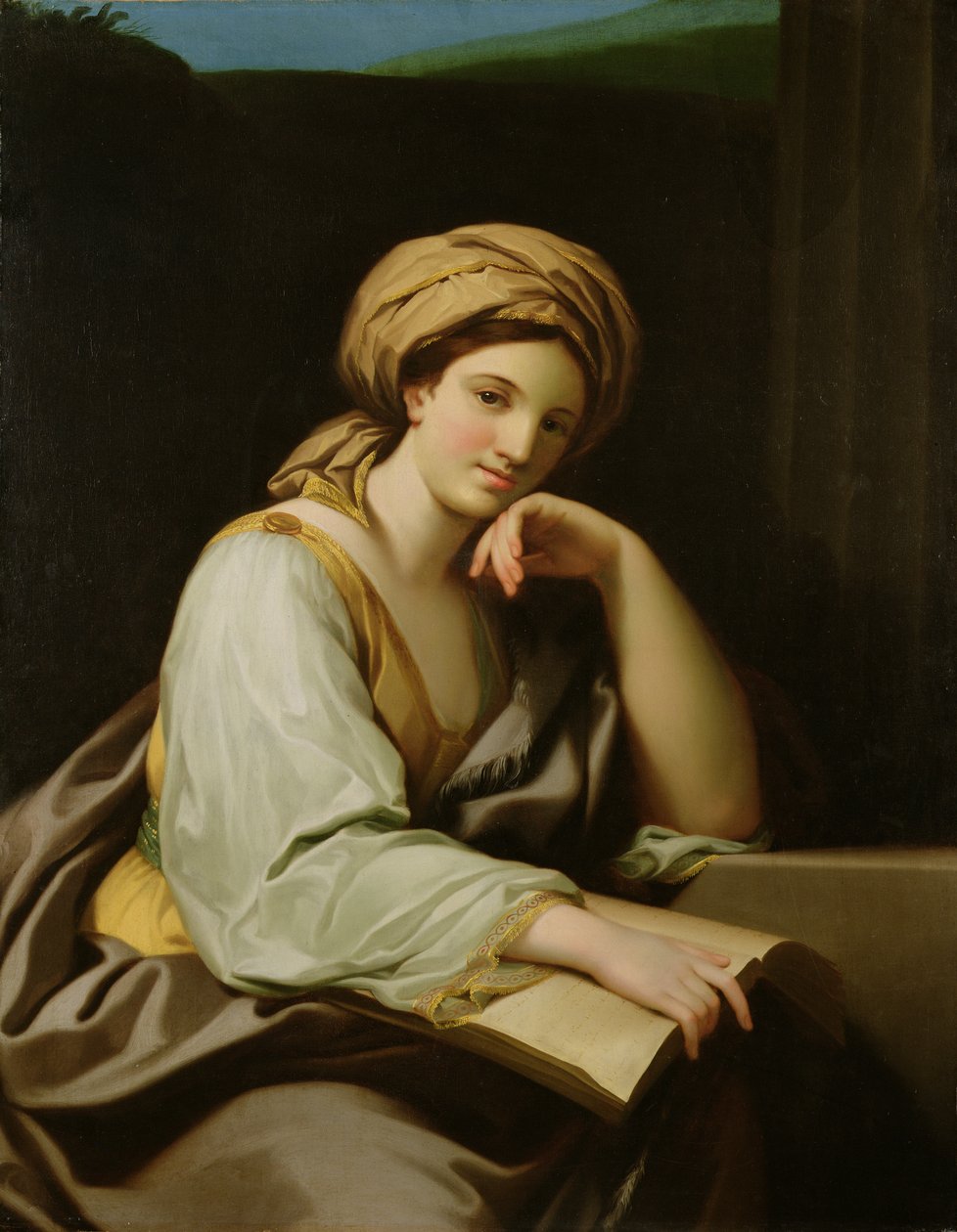 Een Sibyl met een Boek, naar een schilderij van Raphael Mengs door Benjamin West