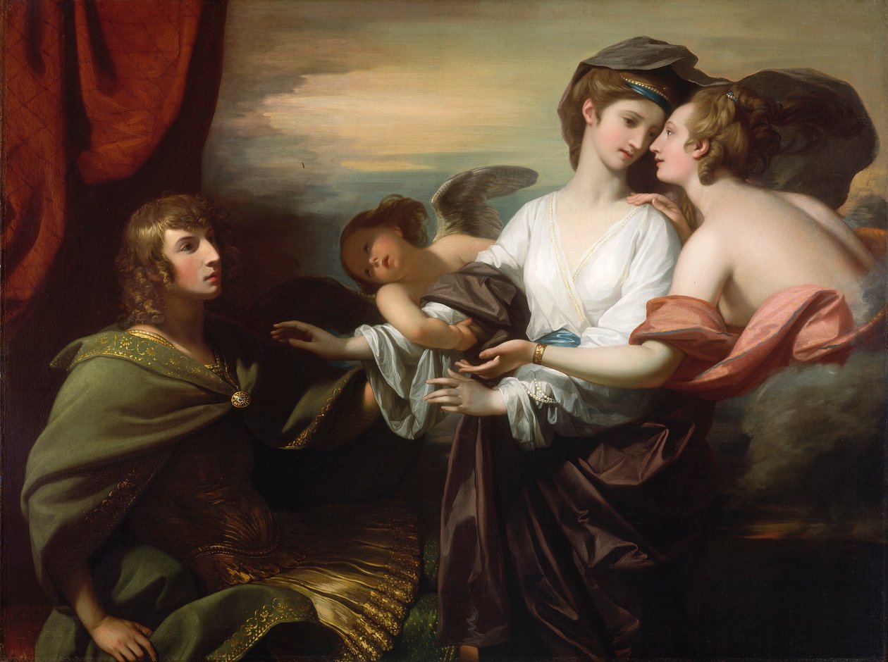 Helen naar Parijs gebracht door Benjamin West