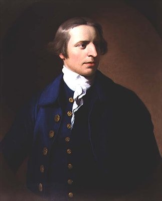 Mr. Fall (een van een paar met zijn vrouw) door Benjamin West