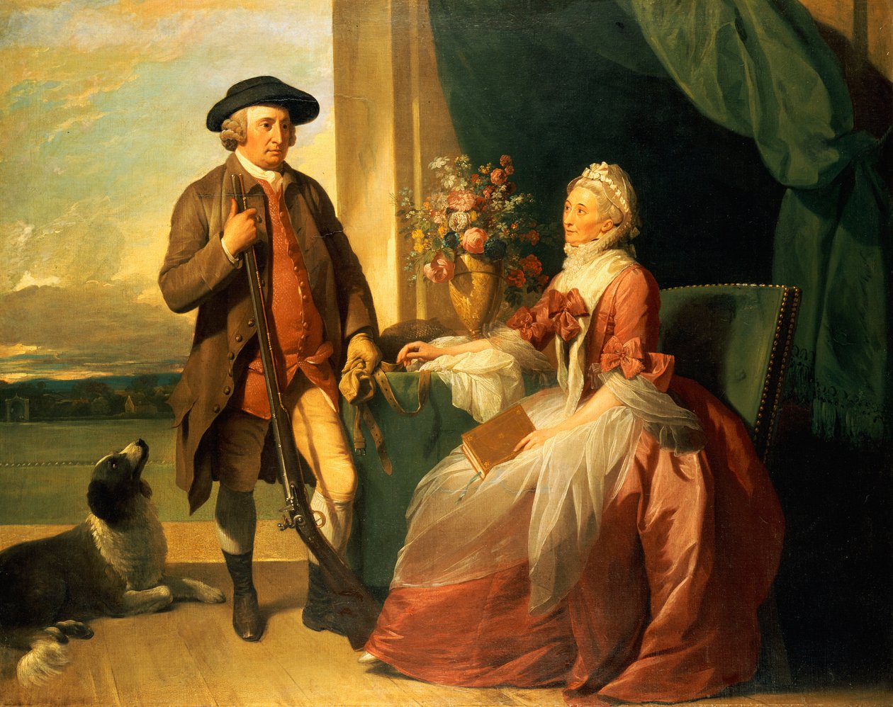 Mr. Robert Grafton en Mrs. Mary Partridge Wells Grafton, 1773 door Benjamin West