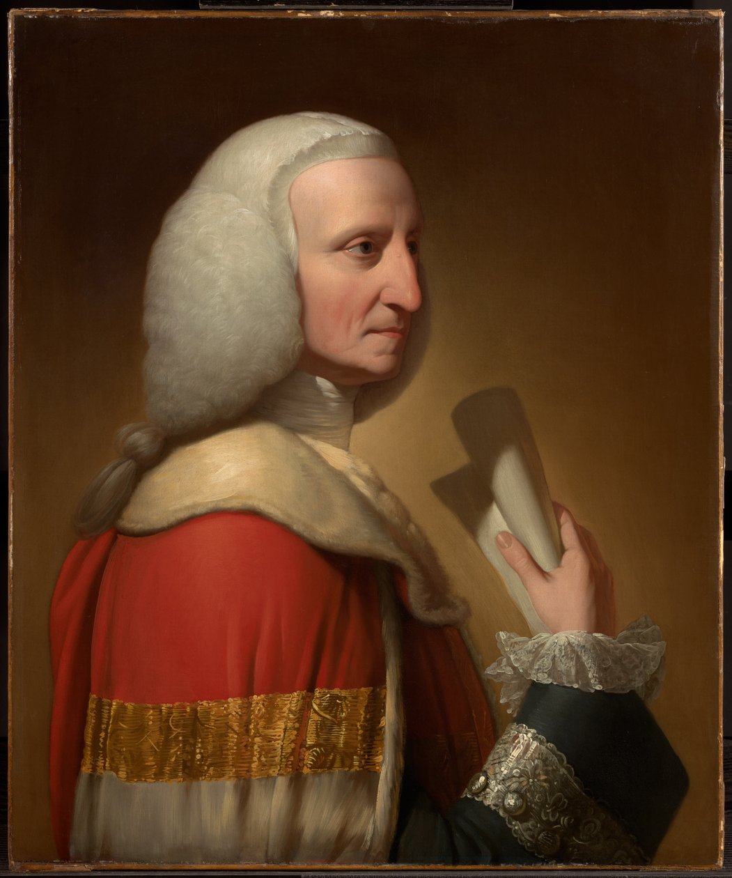 Portret van George, eerste lord Lyttelton door Benjamin West
