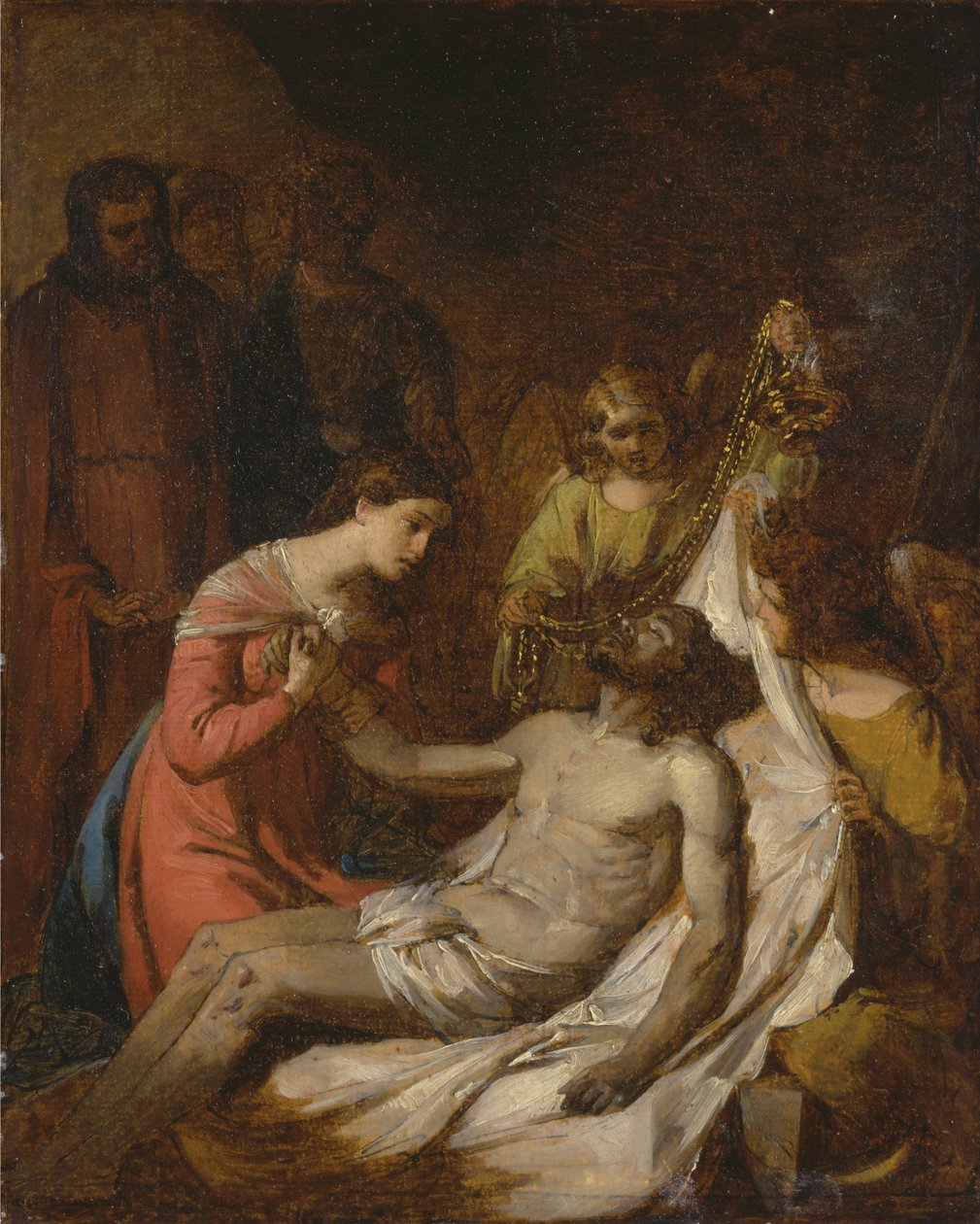 Studie van de Bewening over de Dode Christus door Benjamin West